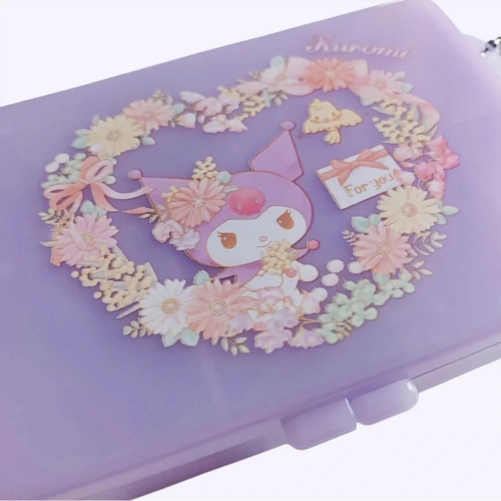 Sanrio Kuromi Mini Accessory Case - Purple, Travel Pill Box, Custom Partitions